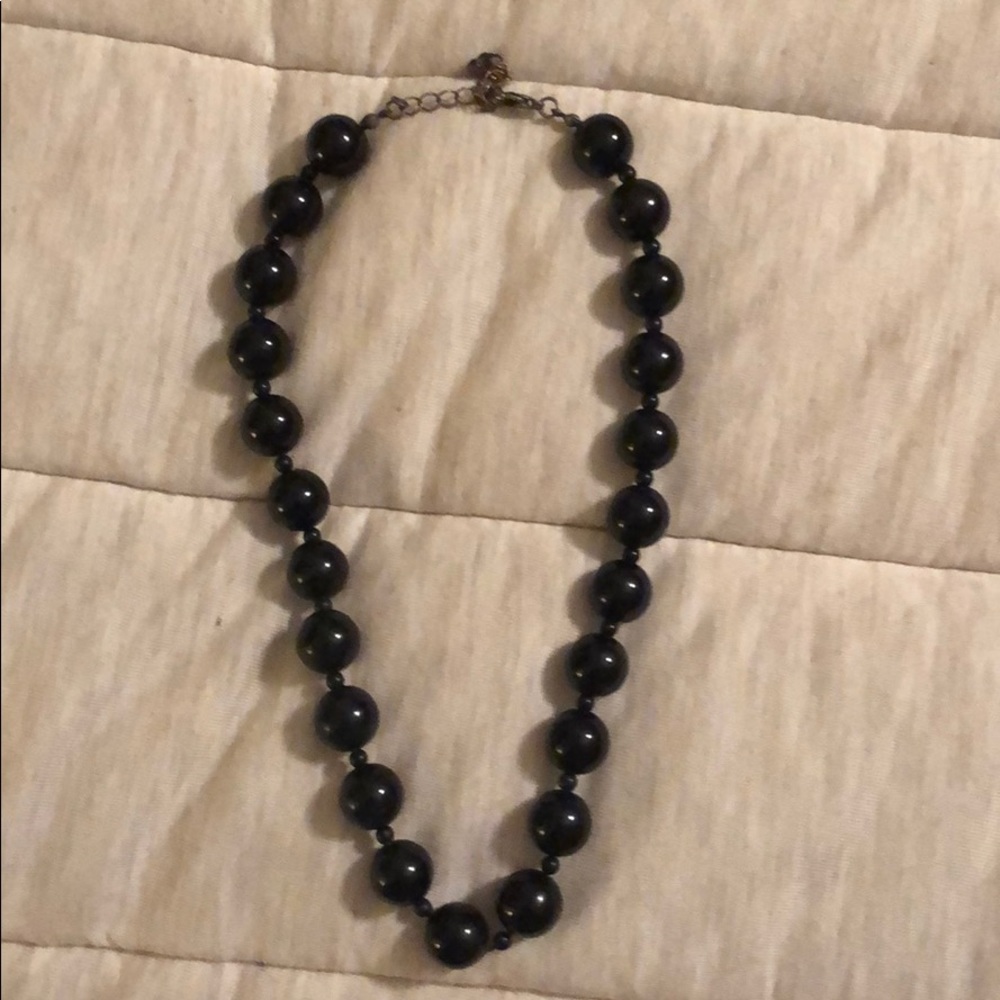 Beaded Black Necklace